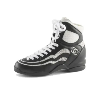 CHANEL Cushioning Wear Resistant High Top Casual Shoes Women's