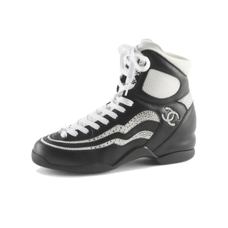 CHANEL Cushioning Wear Resistant High Top Casual Shoes Women's-0