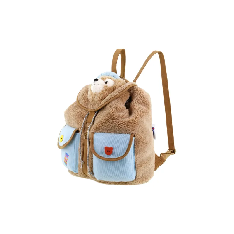 Disney Plush Backpack Unisex Brown-1