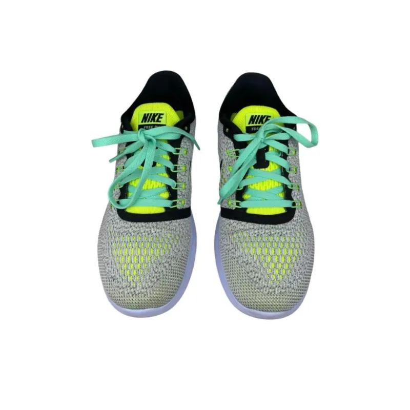 Nike Free Rn White/Black Volt Pink Blast Women's-3