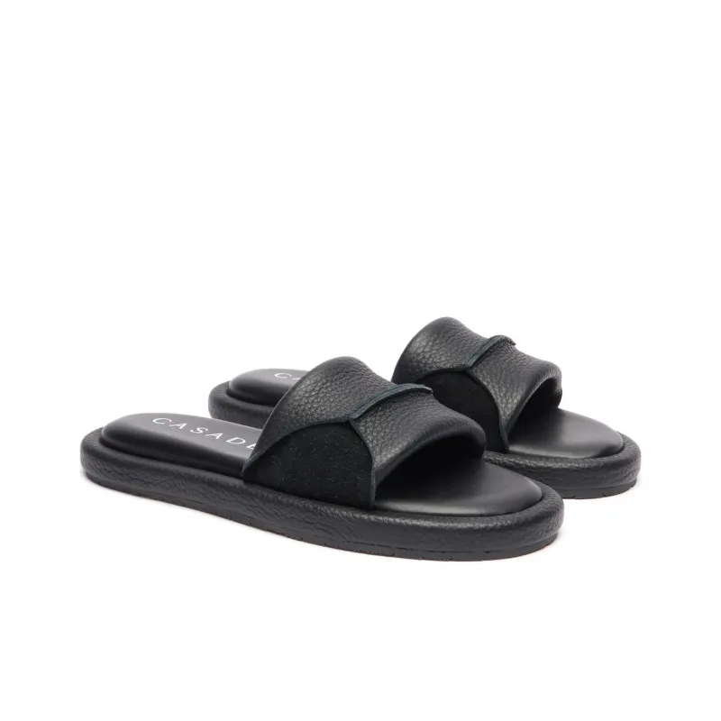 Casadei Parma Lido Leather Slides-3