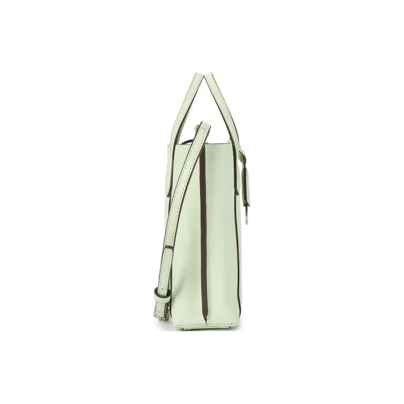TORY BURCH Perry Embossed Leather Tote Bag Shopping Bag Shoulder Bag Crossbody Bag Handbag Mini Women's Aqua Green-2