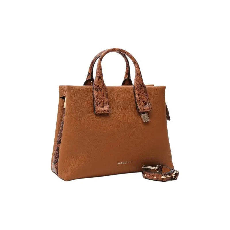 MICHAEL KORS Rollins Leather Shoulder Bag Crossbody Bag Handbag Women's Brown-1