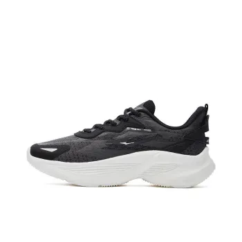 Erke Shock Absorbers With Slip Resistant And Abrasion Resistant Properties Low Top Casual Running Shoes Women's Black