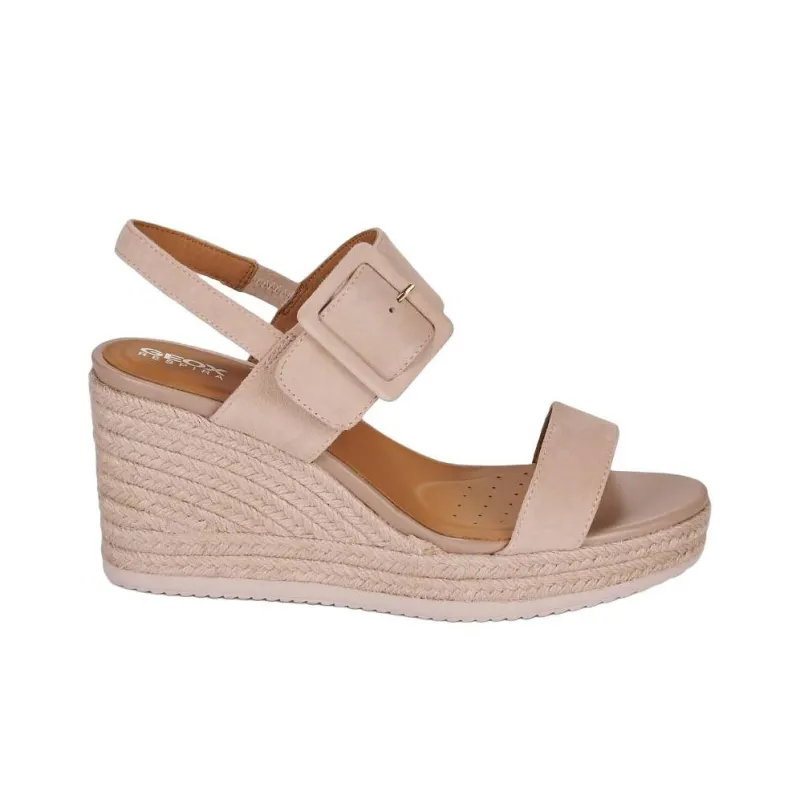 GEOX One Strap Sandals 8cm Women's Light Pink-1