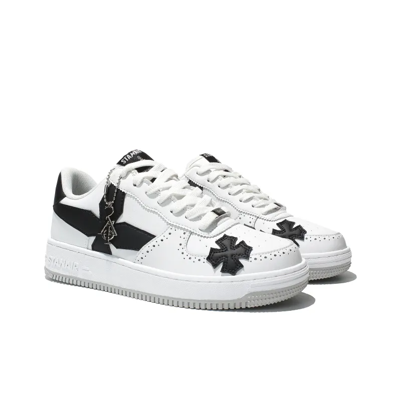 STANAIR Four-Leaf Clover Cross Wear-Resistant Breathable And Balanced Low-Top Skateboard Shoes Unisex-2