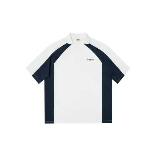 CHINISM Polo Shirts Unisex Navy Blue