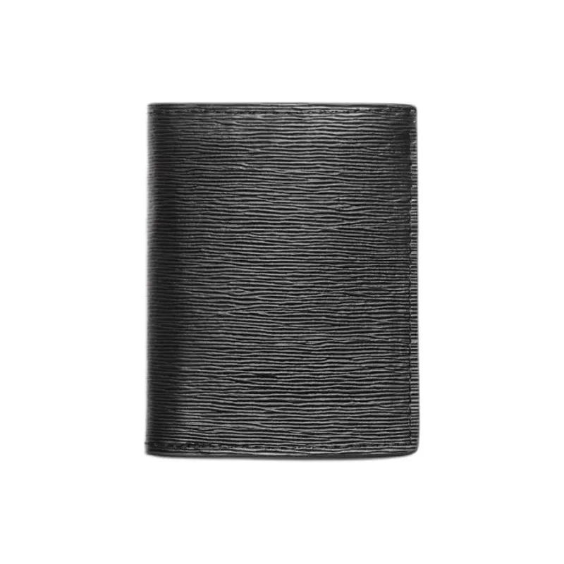 ZARA PU Polyurethane Card Holder Men's Black-0