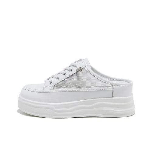 BAIJIHONG Casual Shoes Women's Low-Top White