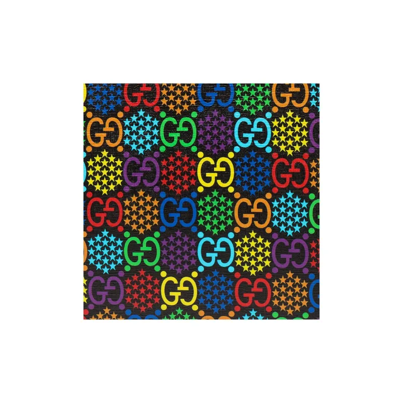 GUCCI Canvas With Leather Portable Clutch Men's Black/Multicolor-4