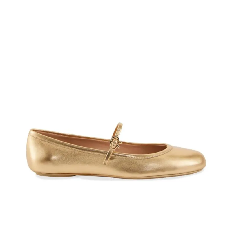 GIANVITO ROSSI Carla Buckled Ballerina Shoes-1