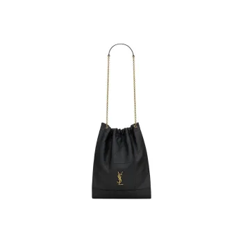 SAINT LAURENT Jamie Lambskin Handbag Shoulder Bag Women's Black