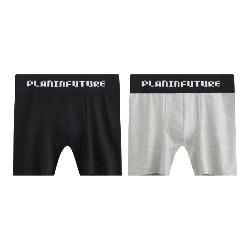 PLAN IN Underpants Men's Combo Set Black White Gray-9