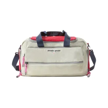 ZARA Cotton Polyester Nylon Shoulder Bag Crossbody Bag Handbag Women's White & Red