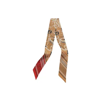 HERMES Silk Scarves Women's Gilded Beige