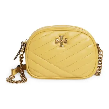 TORY BURCH Kira Lambskin Camera Bags Crossbody Bag Shoulder Bag Women's Light Yellow