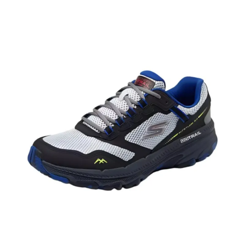 Skechers Cushioning Wear Resistant Low Top Running Shoes Men's Gray-2