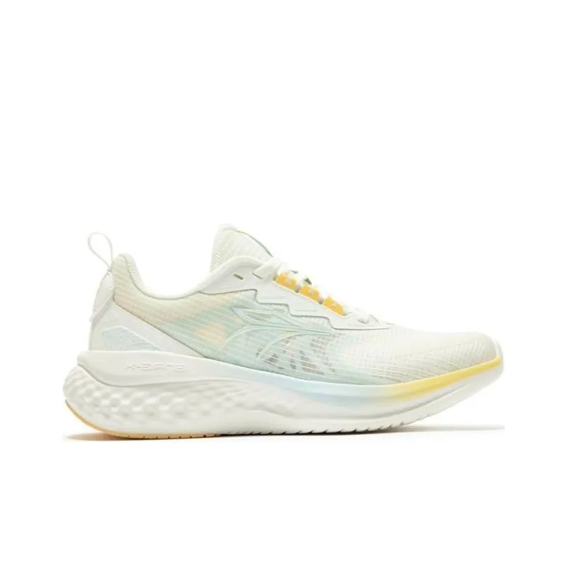361° E Tough TR 2.0 Anti Slip And Wear Resistant Breathable Low Top Running Shoes Women's White Cyan Yellow-1