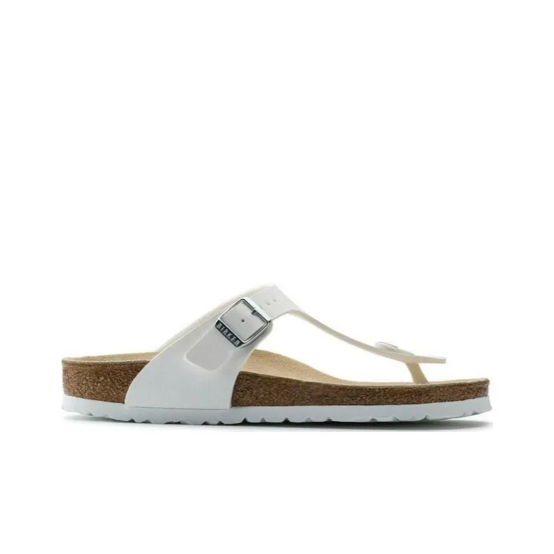 Birkenstock Gizeh Birko Flor 'White'-1