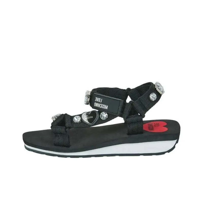 LOVE MOSCHINO Beach Sandals Women's Black-0
