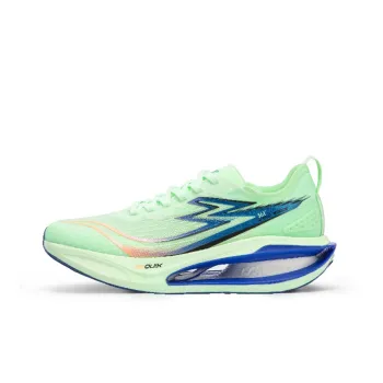 361° Cushioned Slip Resistant Abrasion Resistant Breathable Low Top Sprint Running Shoes Men's Ice Emerald Green