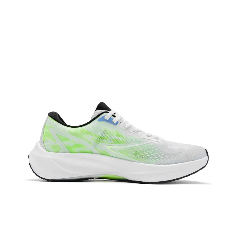 QIAODAN Flying Shadow 4.0 Durable Breathable Low Top Running Shoes Men's White Green-1