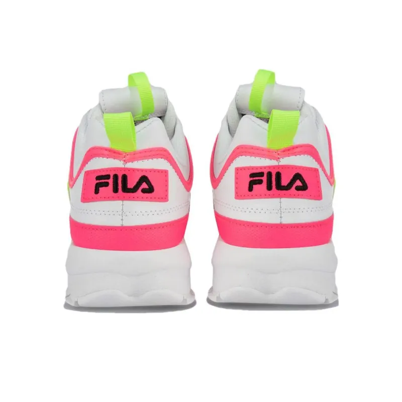 FILA Disruptor 2 Cushioning Low-Top Tennis Shoes Women's White Pink-4