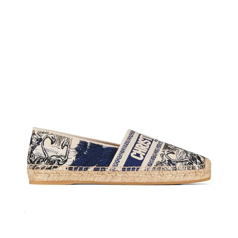 DIOR Granville Women's Casual Shoes Women's Blue White-1