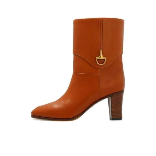 GUCCI Ankle Boots Women's Brown