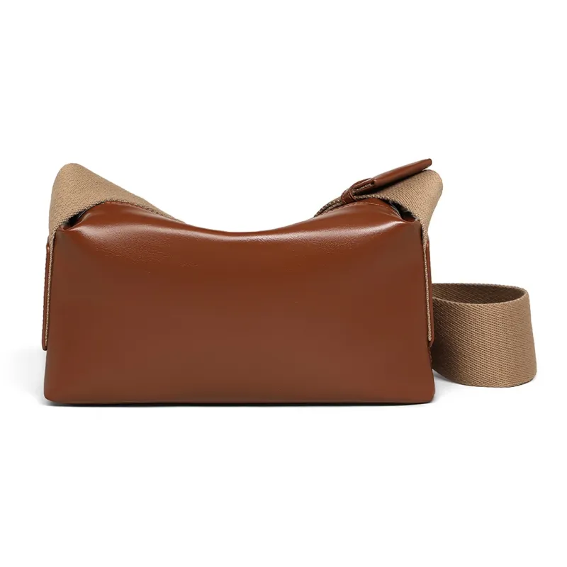 MILLIE'S Cow Leather Underarm Shoulder Bag Regular Women's Brown/Black-3