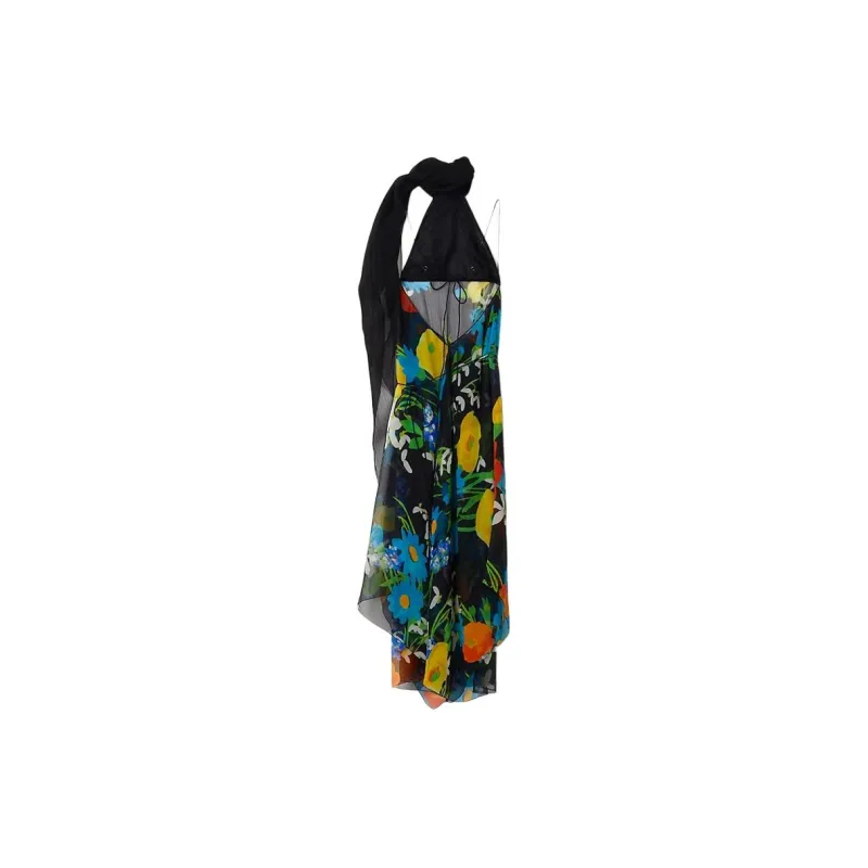 Burberry FW24 Sleeveless Dress Women's Yellow Jade Color-1