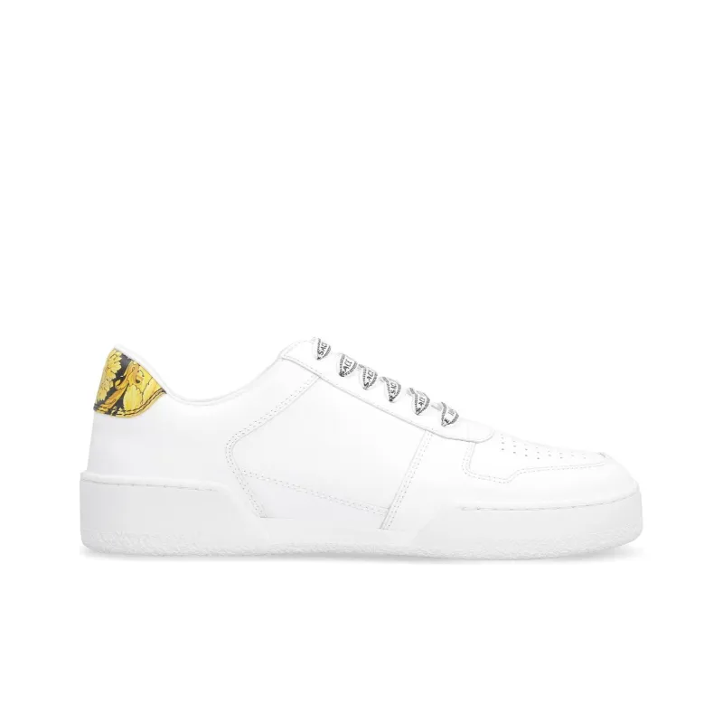 VERSACE Virtus Ilus White Baroque Print Heel-1