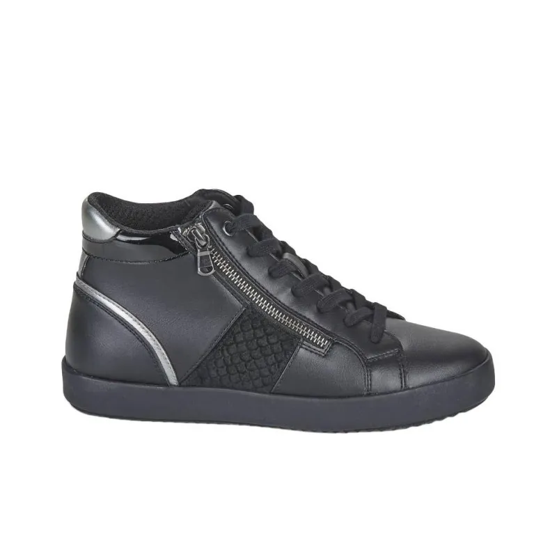 GEOX Skateboard Shoes Women's Black-1