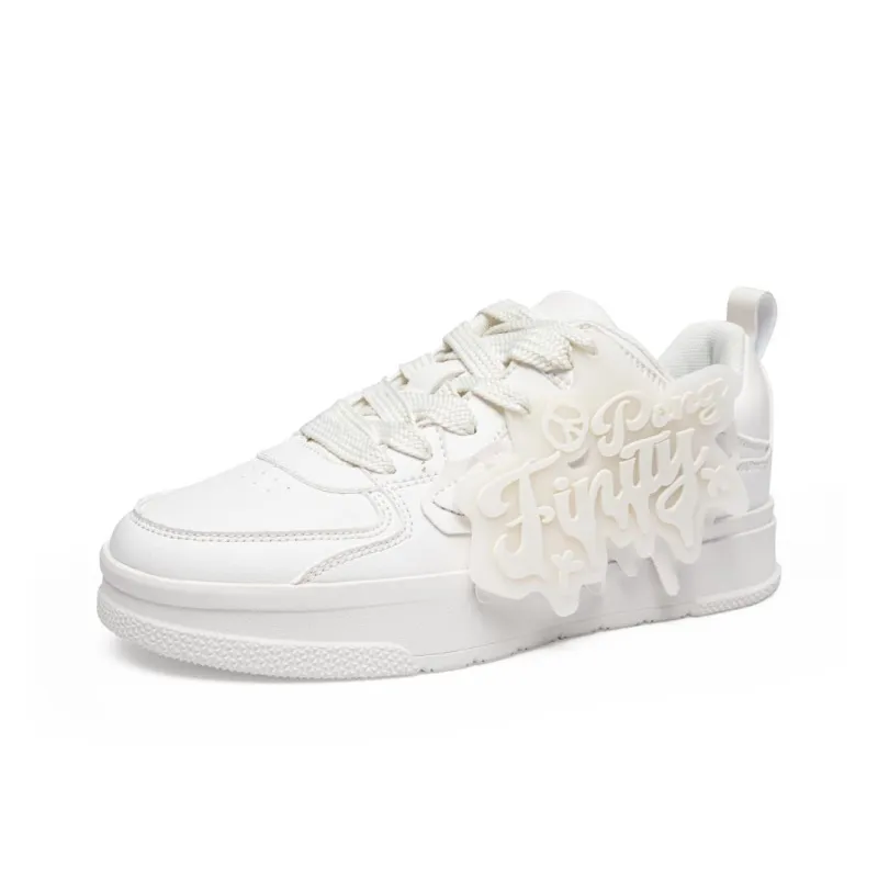 PONGFINITY Low-Top Skateboard Shoes Unisex Ecru-3