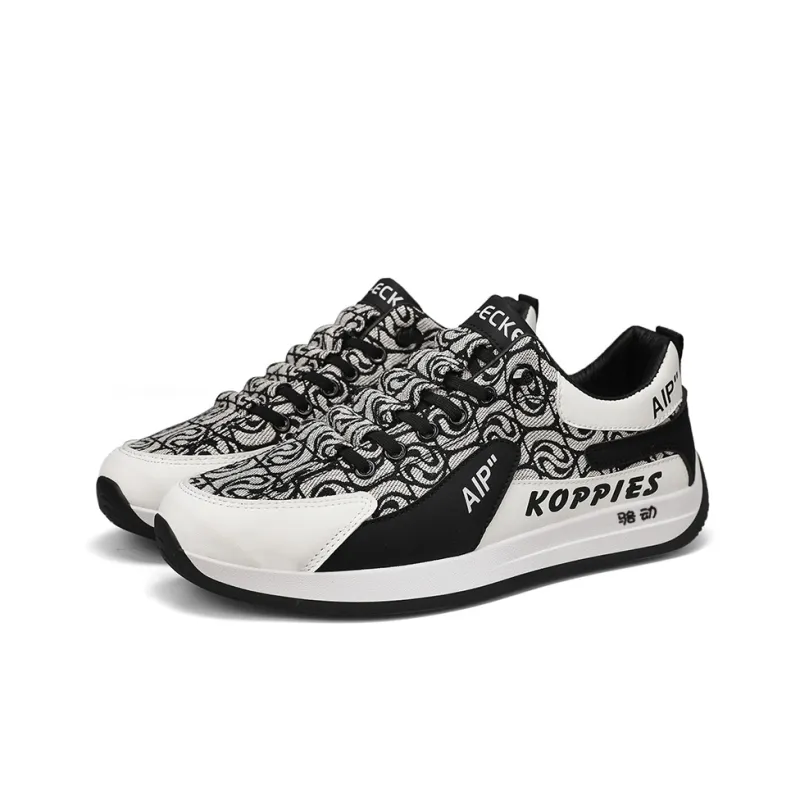 Locke Luxe Embroidery Slip Resistant, Lightweight, And Breathable Low Top Skateboard Shoes Men's-4