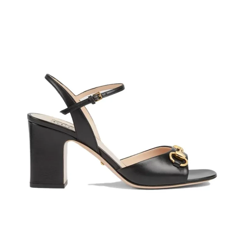 GUCCI 85mm Horsebit Leather Pumps-1