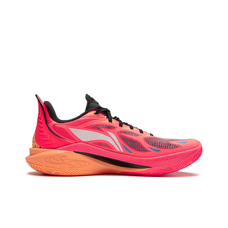 LiNing SONIC 12 Cushioning Anti Slip Wear Resistant Breathability High Top Basketball Shoes Unisex Red-1