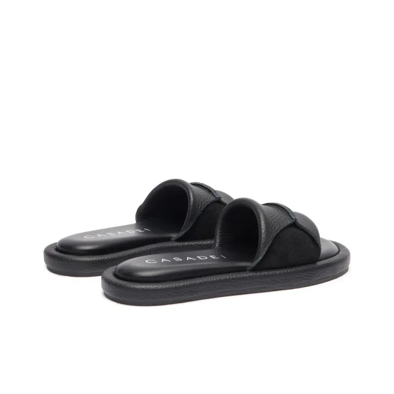 Casadei Parma Lido Leather Slides-4