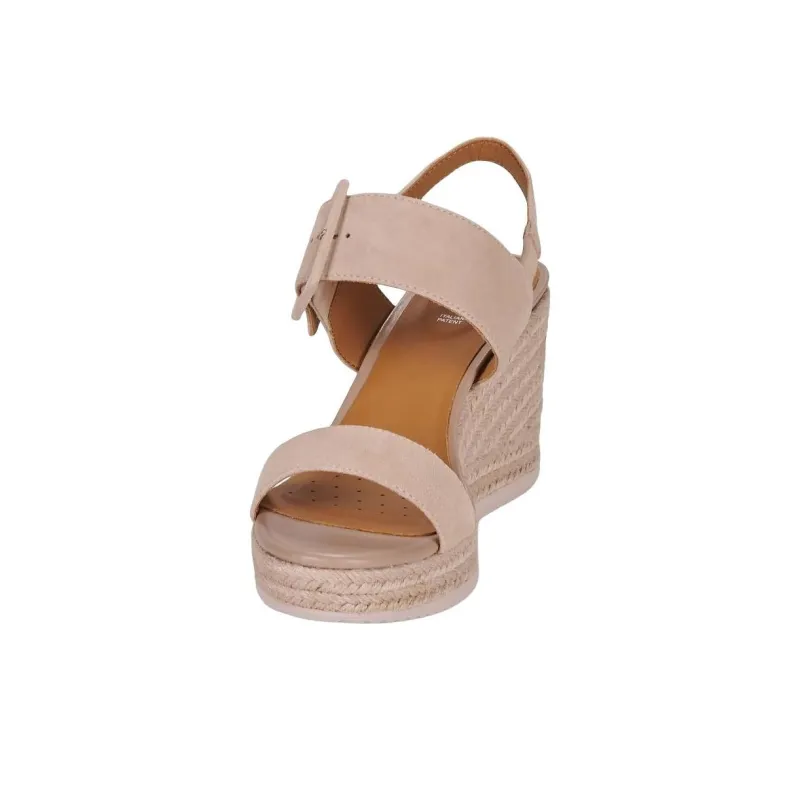 GEOX One Strap Sandals 8cm Women's Light Pink-3