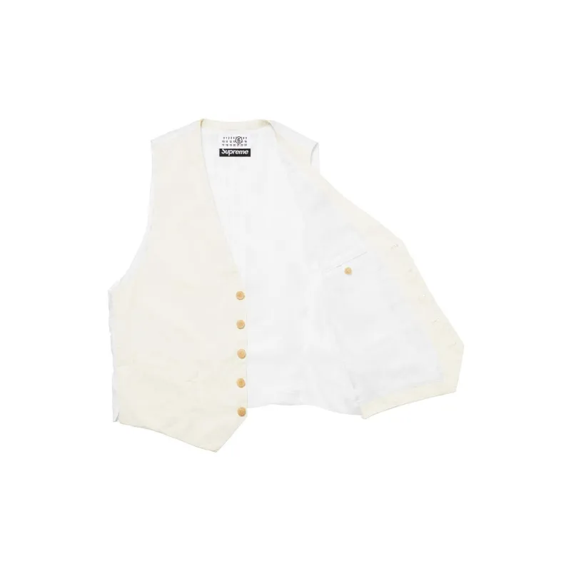 Supreme MM6 Maison Margiela Washed Cotton Suit Vest-6