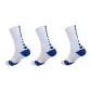 3-Pack White Blue S02 Knee-High Socks