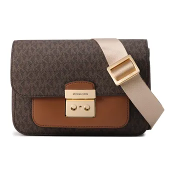 MICHAEL KORS Artificial Leather Camera Bag Shoulder Bag Crossbody Bag Medium Size Women's Dark Brown