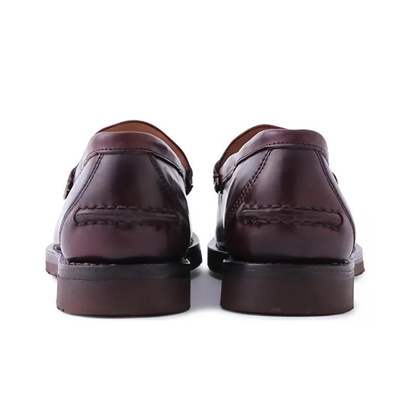 Visvim Loafers Men Burgundy-2