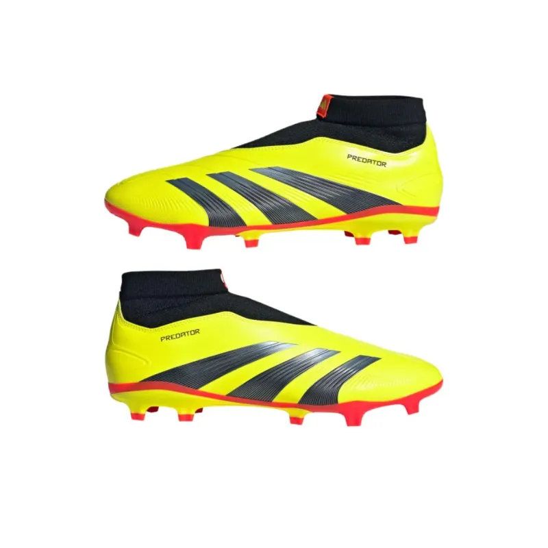 Adidas Predator 24 League Laceless Fg Team Solar Yellow Core Black Cloud White-4