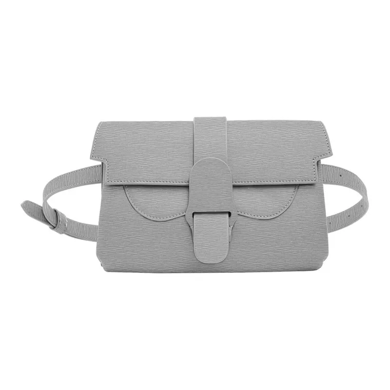 SENREVE Cow Leather One Shoulder Crossbody Fanny Pack Regular Women's Gale Gray-0