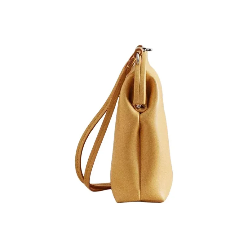MARK CROSS Napa Calf Leather Shoulder Bag Crossbody Bag Women's Honey-2