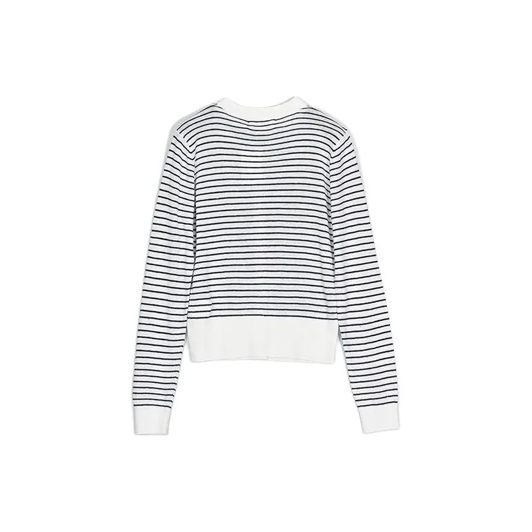 CLUB MONACO Knitwear Women's Blue White Stripes-1