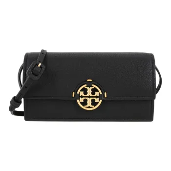 TORY BURCH Miller Leather Handheld Shoulder Bag Crossbody Bag Regular Women's Black/Black Gold