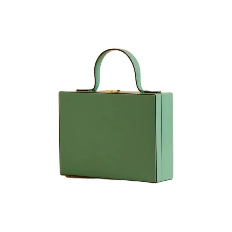 MARK CROSS Calfskin Shoulder Bag Crossbody Bag Handbag Women's Green-1