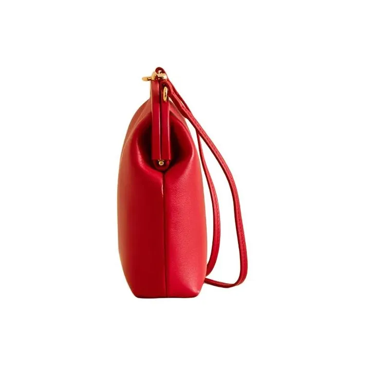 MARK CROSS Napa Calf Leather Shoulder Bag Crossbody Bag Women's Red-2